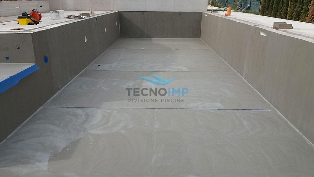 Lavoro di ristrutturazione piscina rettangolare